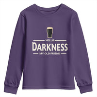 Hello Darkness My Old Friend Funny Stout Beer Lover Youth Sweatshirt Craft Brew Fans