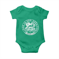 Lucky Is For Heretics Skull Shamrock Baby Onesie Proverbs 16:33 Christian St Patricks Day Statement