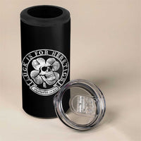 Lucky Is For Heretics Skull Shamrock 4 in 1 Can Cooler Tumbler Proverbs 16:33 Christian St Patricks Day Statement