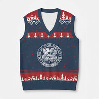 Lucky Is For Heretics Skull Shamrock V-Neck Knit Sweater Vest Proverbs 16:33 Christian St Patricks Day Statement