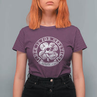 Lucky Is For Heretics Skull Shamrock T Shirt For Women Proverbs 16:33 Christian St Patricks Day Statement