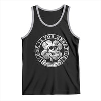 Lucky Is For Heretics Skull Shamrock Tank Top Proverbs 16:33 Christian St Patricks Day Statement