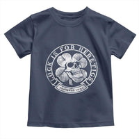 Lucky Is For Heretics Skull Shamrock Toddler T Shirt Proverbs 16:33 Christian St Patricks Day Statement