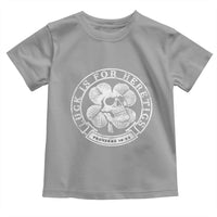 Lucky Is For Heretics Skull Shamrock Toddler T Shirt Proverbs 16:33 Christian St Patricks Day Statement