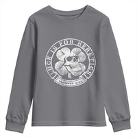 Lucky Is For Heretics Skull Shamrock Youth Sweatshirt Proverbs 16:33 Christian St Patricks Day Statement