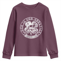 Lucky Is For Heretics Skull Shamrock Youth Sweatshirt Proverbs 16:33 Christian St Patricks Day Statement