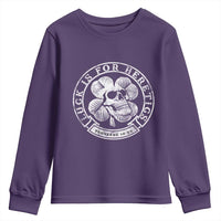Lucky Is For Heretics Skull Shamrock Youth Sweatshirt Proverbs 16:33 Christian St Patricks Day Statement
