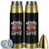 The Only Thing More Powerful Than Hate Is Love Football Patriotic Bullet Tumbler Together We Are America Unity Bunny Inspirational Quote