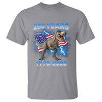 Funny Patriotic Dino Rex 250 Years 1776 2026 T Shirt Dinosaur USA Flag America 250th Anniversary Celebration