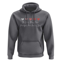 The Only Thing More Powerful Than Hate Is Love Hoodie Red Hearts Elegant Bunny Inspirational Quote