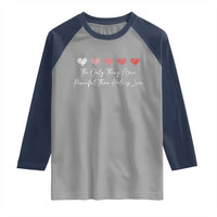 The Only Thing More Powerful Than Hate Is Love Raglan Shirt Red Hearts Elegant Bunny Inspirational Quote