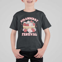 Strawberry Festival T Shirt For Kid Retro Strawberries Fruit Lover