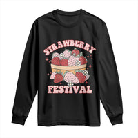 Strawberry Festival Long Sleeve Shirt Retro Strawberries Fruit Lover