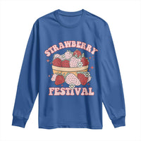 Strawberry Festival Long Sleeve Shirt Retro Strawberries Fruit Lover