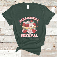Retro Strawberry Festival Fruit Lover Botanical Fruit Strawberry Lovers T-shirt, Strawberry Shirt, Spring Season Shirt T-Shirt - Wonder Print Shop