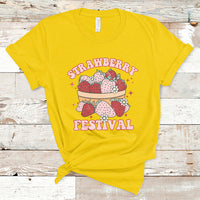 Retro Strawberry Festival Fruit Lover Botanical Fruit Strawberry Lovers T-shirt, Strawberry Shirt, Spring Season Shirt T-Shirt - Wonder Print Shop