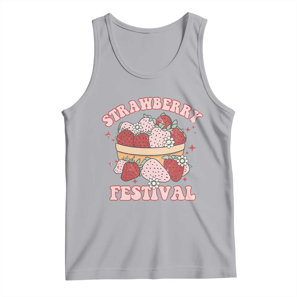 Strawberry Festival Tank Top Retro Strawberries Fruit Lover