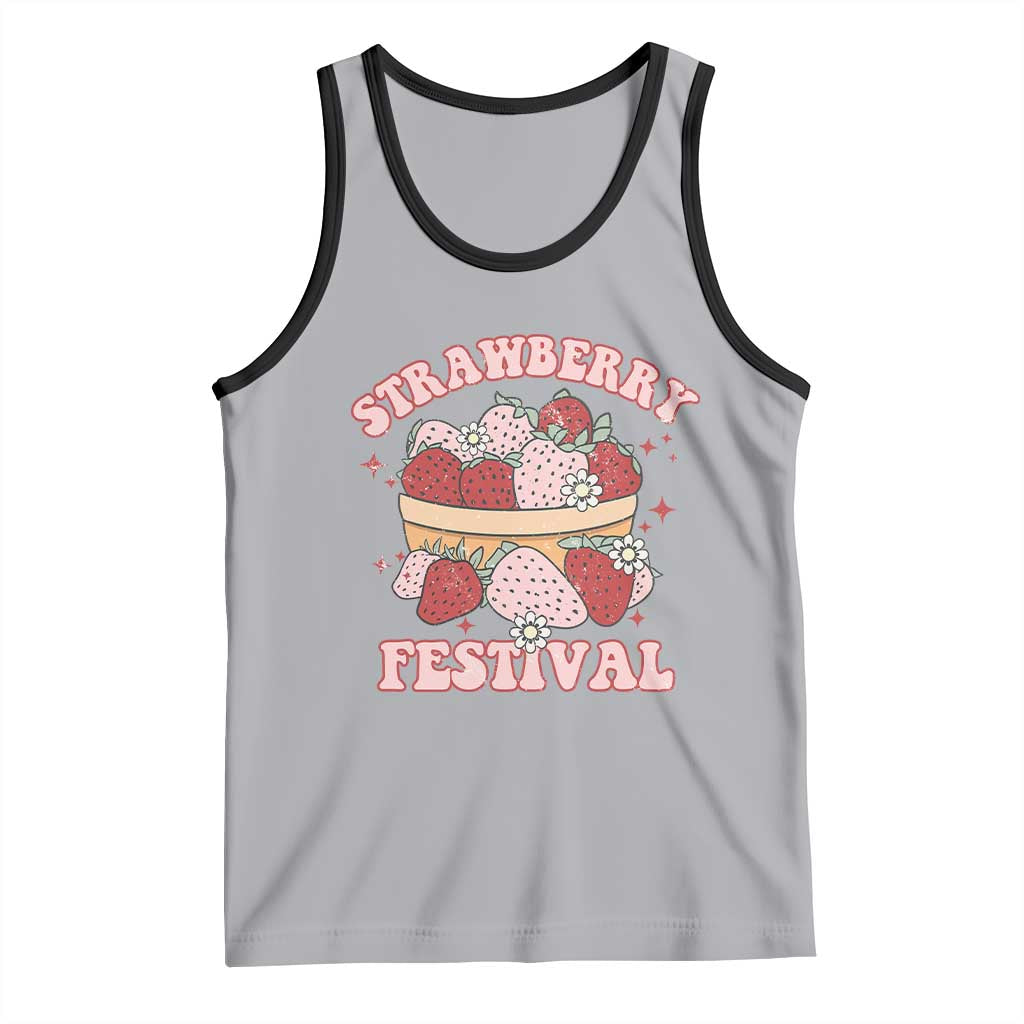 Strawberry Festival Tank Top Retro Strawberries Fruit Lover
