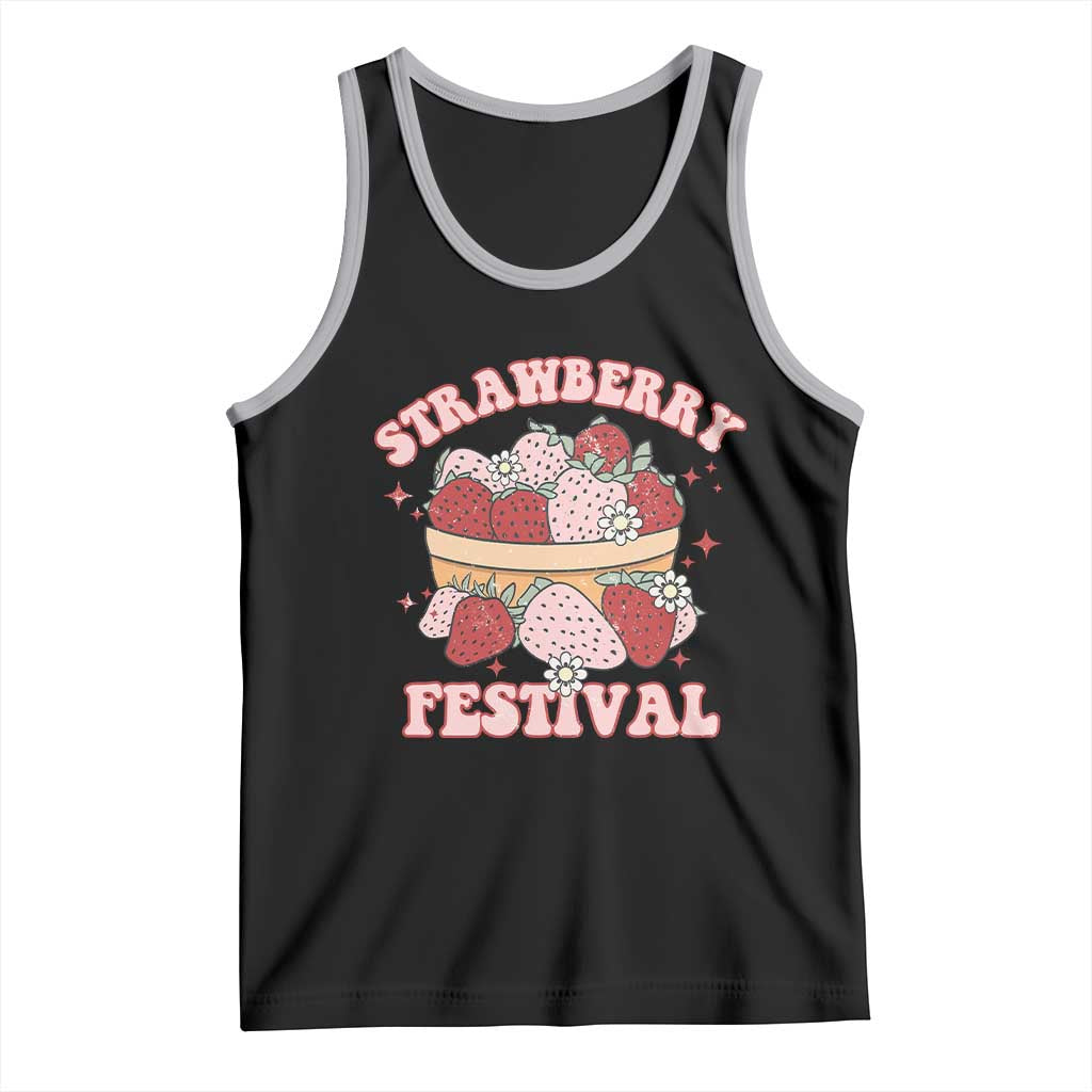 Strawberry Festival Tank Top Retro Strawberries Fruit Lover