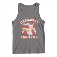 Strawberry Festival Tank Top Retro Strawberries Fruit Lover