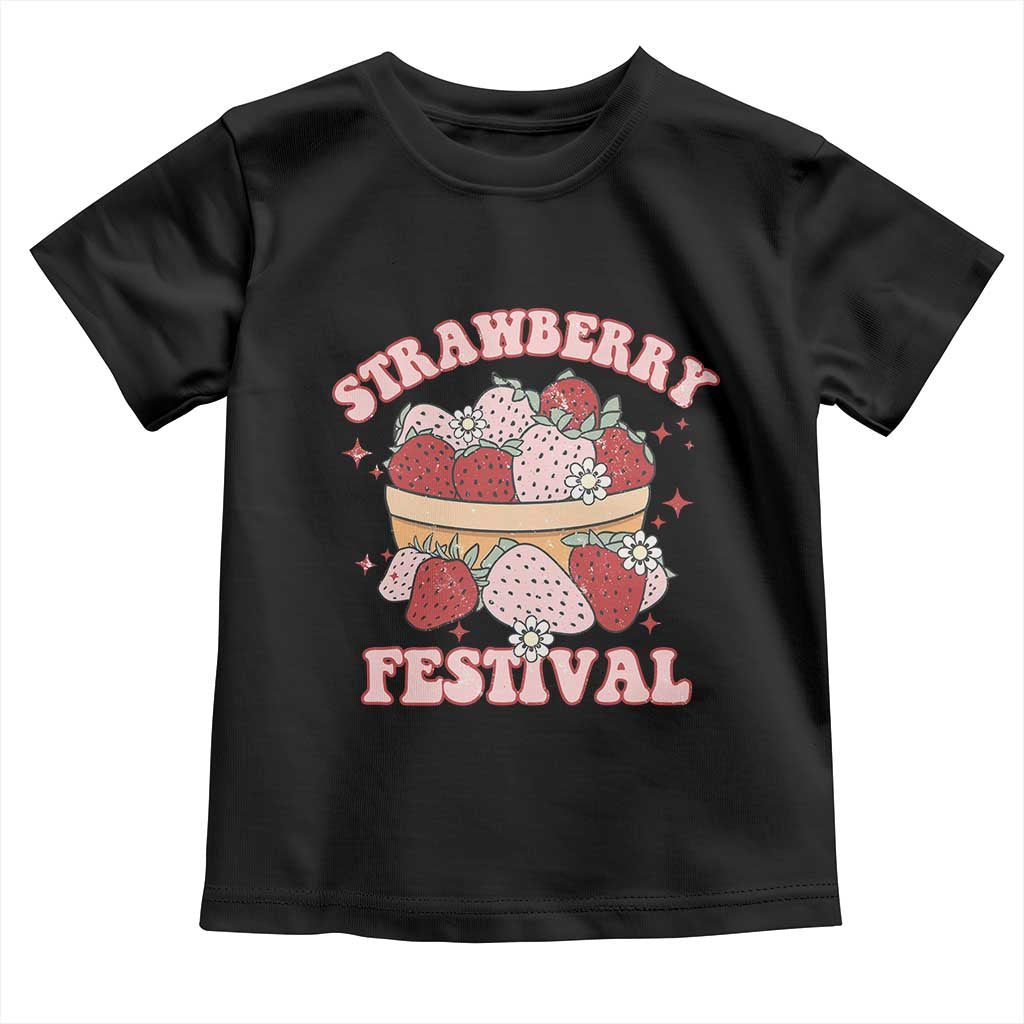 Strawberry Festival Toddler T Shirt Retro Strawberries Fruit Lover
