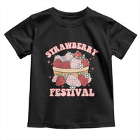 Strawberry Festival Toddler T Shirt Retro Strawberries Fruit Lover
