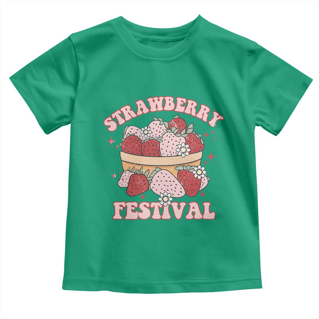 Strawberry Festival Toddler T Shirt Retro Strawberries Fruit Lover