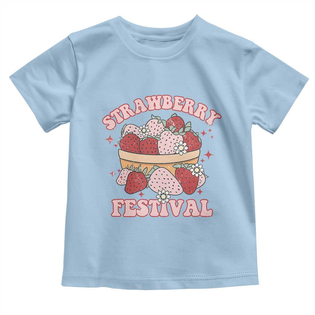 Strawberry Festival Toddler T Shirt Retro Strawberries Fruit Lover