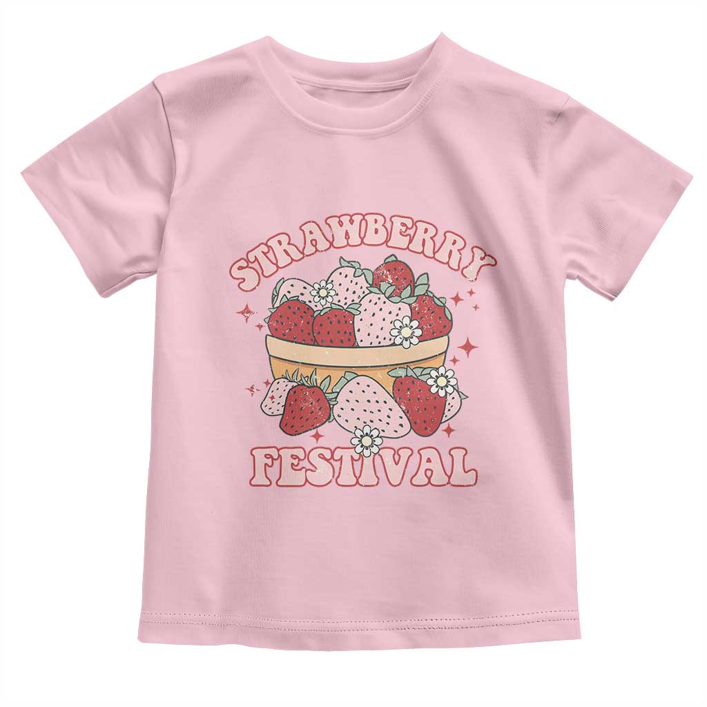 Strawberry Festival Toddler T Shirt Retro Strawberries Fruit Lover