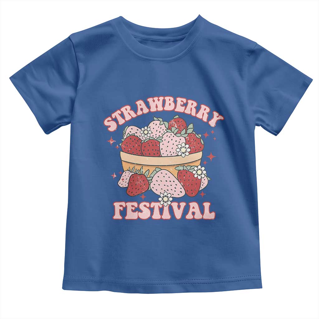 Strawberry Festival Toddler T Shirt Retro Strawberries Fruit Lover