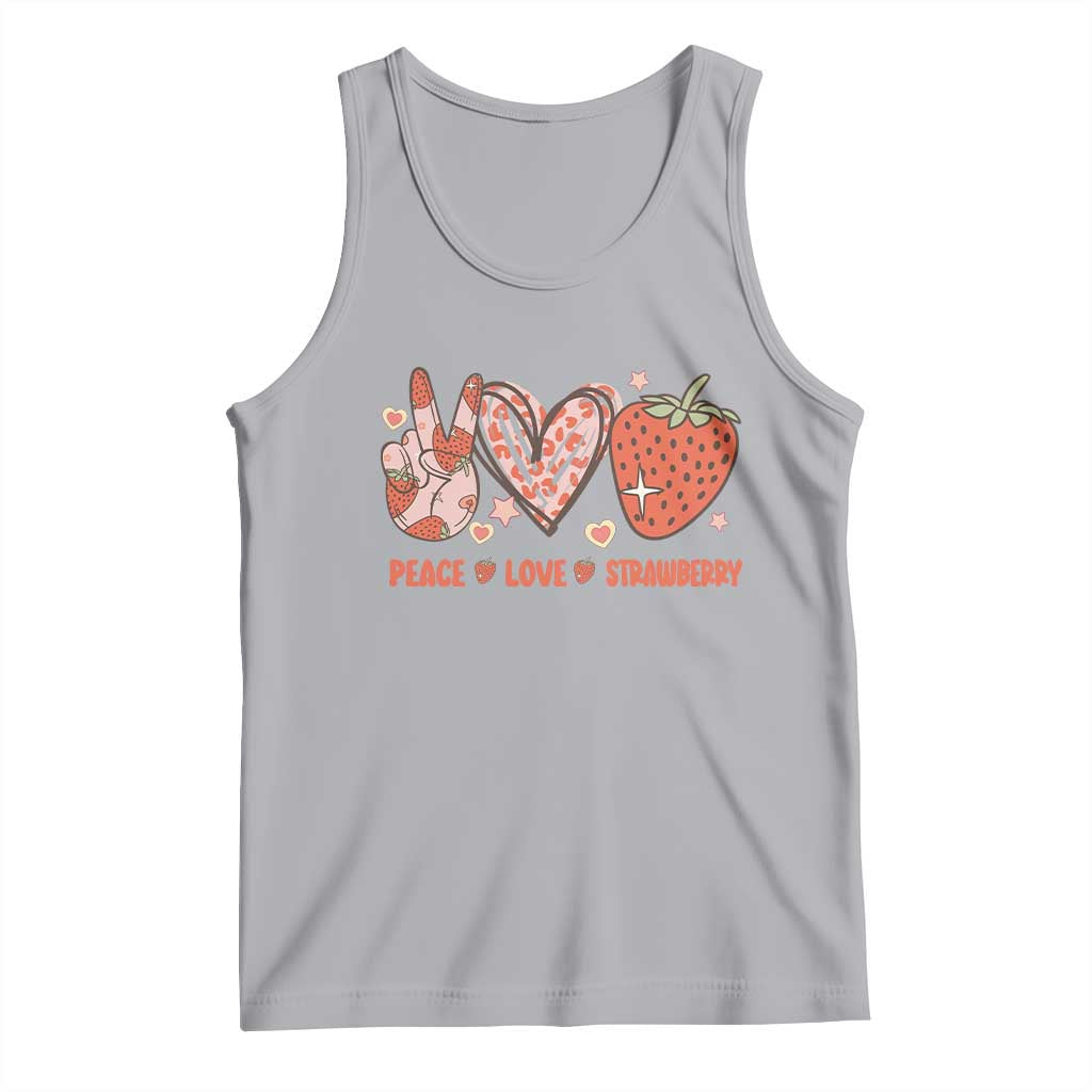 Strawberry Festival Tank Top Peace Love Strawberry Cute Fruit Lover