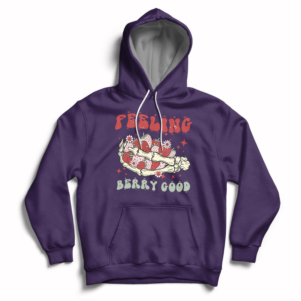 Feeling Berry Good Cute Strawberry Festival Fruit Lover Hoodie, Strawberry Shirt, Spring Season Shirt Hoodie - Wonder Print Shop