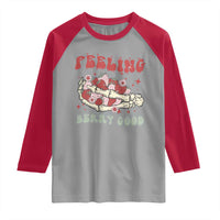 Strawberry Festival Raglan Shirt Feeling Berry Good Fruit Lover Skeleton Hand