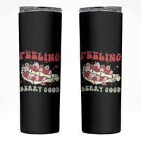 Strawberry Festival Skinny Tumbler Feeling Berry Good Fruit Lover Skeleton Hand