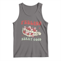 Strawberry Festival Tank Top Feeling Berry Good Fruit Lover Skeleton Hand