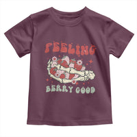 Strawberry Festival Toddler T Shirt Feeling Berry Good Fruit Lover Skeleton Hand