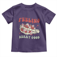 Strawberry Festival Toddler T Shirt Feeling Berry Good Fruit Lover Skeleton Hand