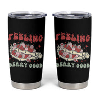 Strawberry Festival Tumbler Cup Feeling Berry Good Fruit Lover Skeleton Hand
