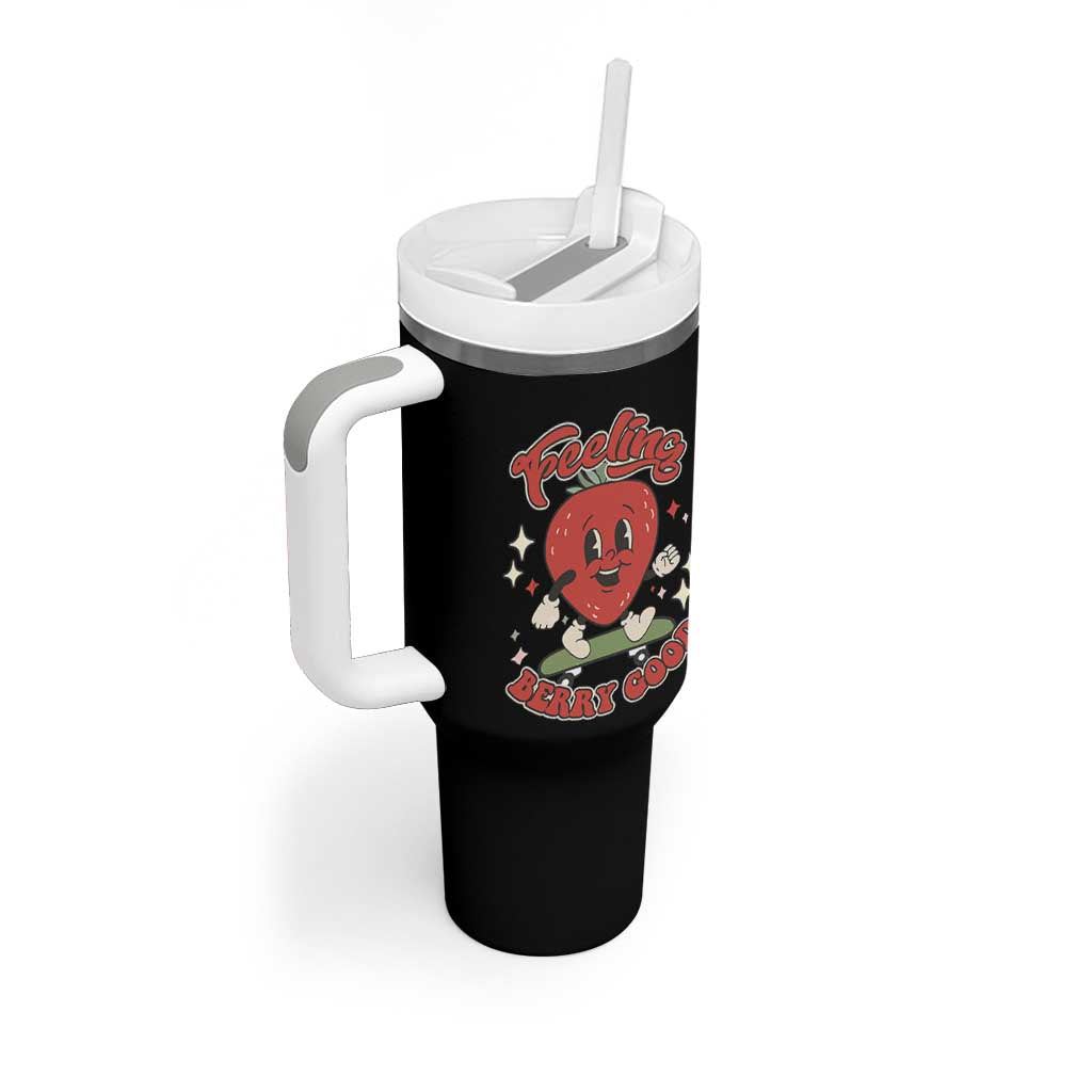 Strawberry Festival Tumbler With Handle Cute Feeling Berry Good Fruit Lover