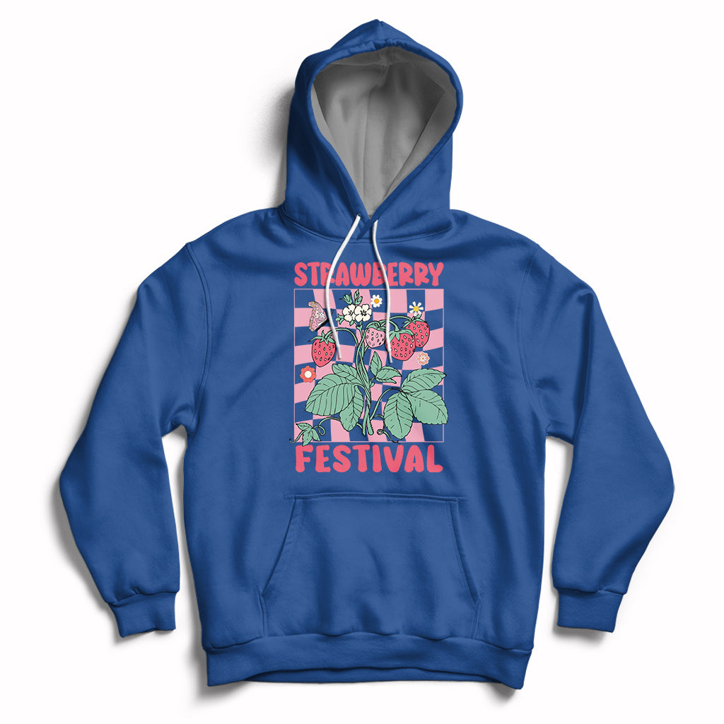 Strawberry Festival Fruit Lover Botanical Fruit Strawberry Lovers Hoodie, Strawberry Shirt, Spring Season Shirt Hoodie - Wonder Print Shop