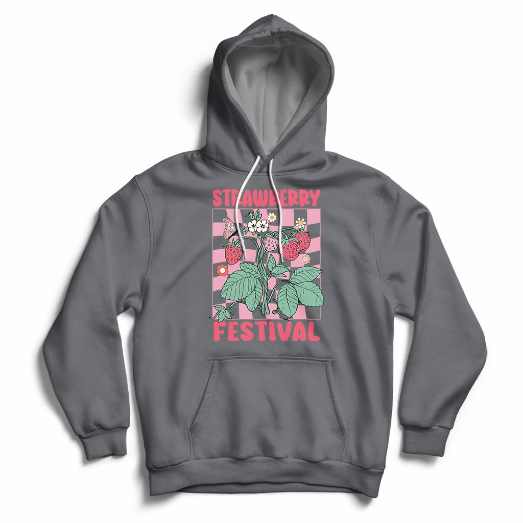 Strawberry Festival Fruit Lover Botanical Fruit Strawberry Lovers Hoodie, Strawberry Shirt, Spring Season Shirt Hoodie - Wonder Print Shop