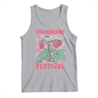 Strawberry Festival Tank Top Fruit Lover Botanical Retro Groovy