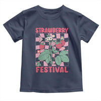 Strawberry Festival Toddler T Shirt Fruit Lover Botanical Retro Groovy