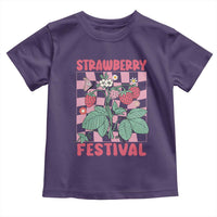 Strawberry Festival Toddler T Shirt Fruit Lover Botanical Retro Groovy