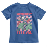 Strawberry Festival Toddler T Shirt Fruit Lover Botanical Retro Groovy