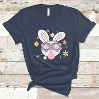 Retro Cute Easter Bunny Head Glasses Bubblegum Easter Day T-Shirt - Wonder Print Shop