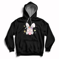 Cute Easter Bunny Head Glasses Bubblegum Flower Easter Day Hoodie - Wonder Print Shop