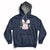 Cute Easter Bunny Head Glasses Bubblegum Flower Easter Day Hoodie - Wonder Print Shop