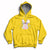 Cute Easter Bunny Head Glasses Bubblegum Flower Easter Day Hoodie - Wonder Print Shop