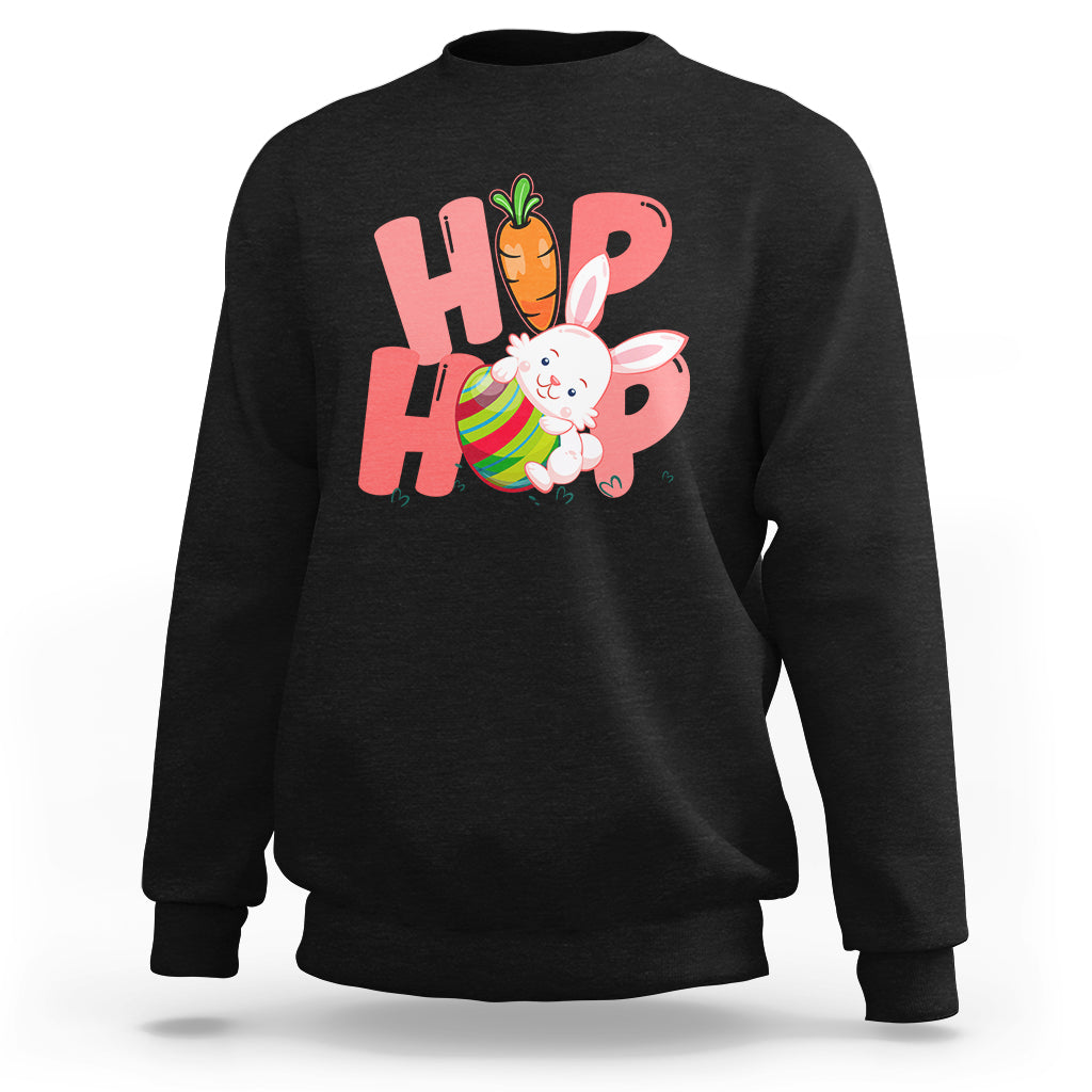Hip Hop Bunny Funny Easter Cute Easter Bunny Sweatshirt - Wonder Print Shop